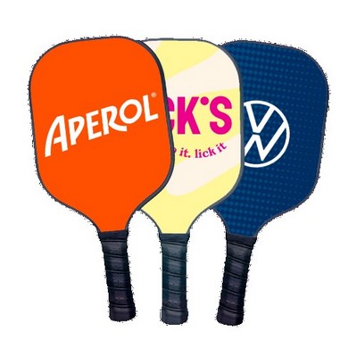 Custom Fiberglass Pickleball Paddle - Black Handle